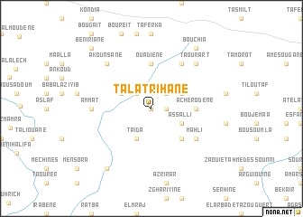 map of Talʼat Rihane