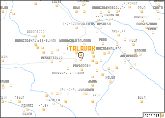 map of Talāvak