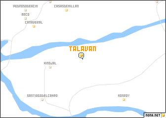 map of Talaván