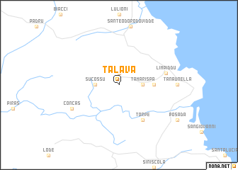 map of Talavà