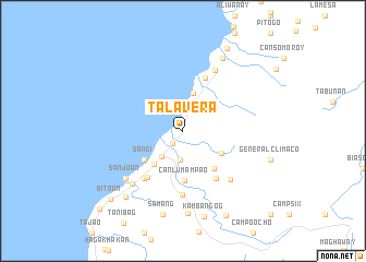 map of Talavera