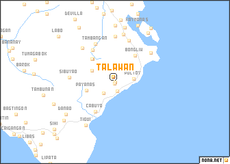 map of Talawan