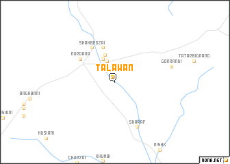 map of Talāwān