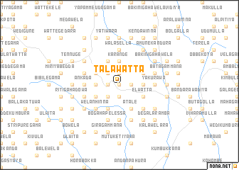 map of Talawatta