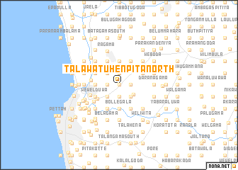 map of Talawatuhenpita North