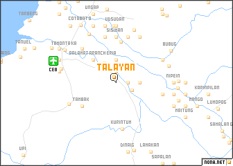 Talayan (philippines) Map - Nona.net