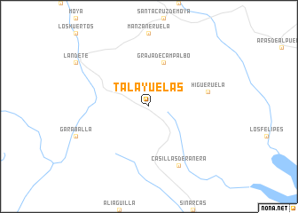 map of Talayuelas