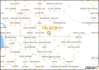 map of Talāzīq