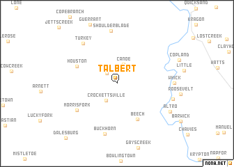 map of Talbert