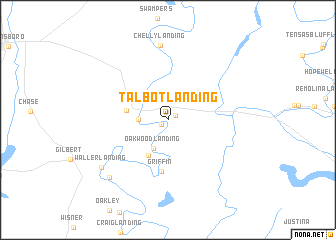 map of Talbot Landing