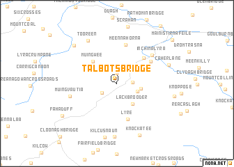 map of Talbotʼs Bridge