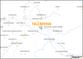 map of Talcarehue