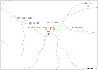 map of Talca