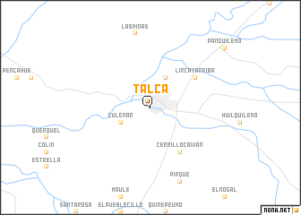 map of Talca
