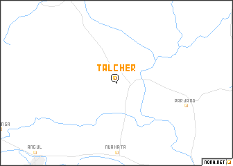 map of Tālcher