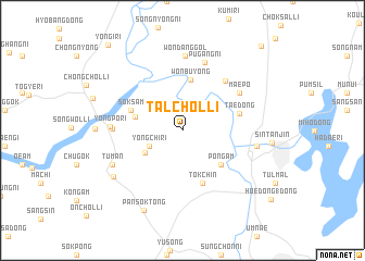 map of Talchŏl-li