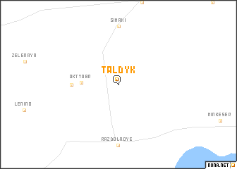 map of Taldyk