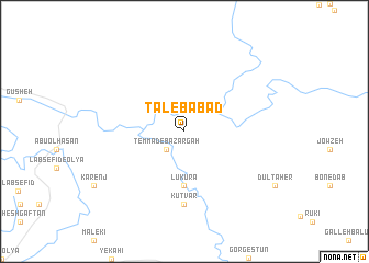 map of Ţālebābād