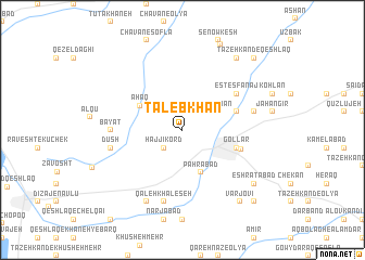 map of Ţālebkhān