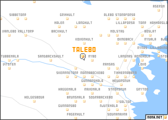 map of Tålebo