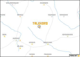 map of Talékoro