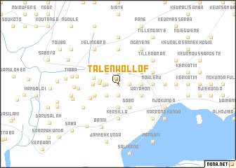 map of Talen Wollof