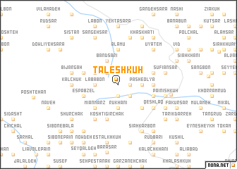 map of Ţāleshkūh