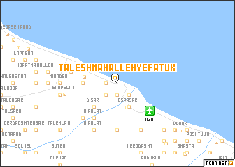 map of Ţālesh Maḩalleh-ye Fatūk