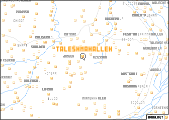 map of Ţālesh Maḩalleh