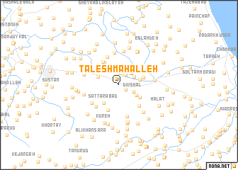 map of Ţālesh Maḩalleh