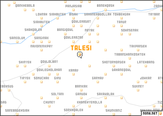 map of Tālesī