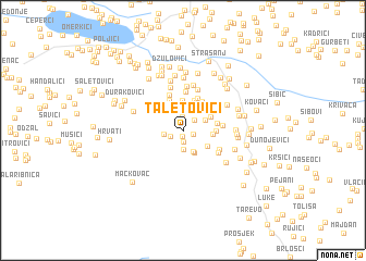 map of Taletovići