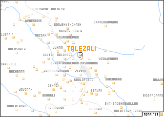 map of Tal-e Zālī