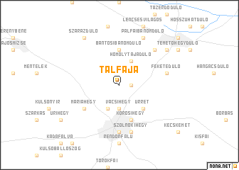 map of Talfája