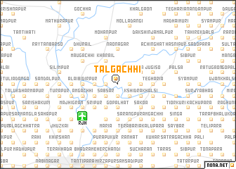 map of Tālgāchhi