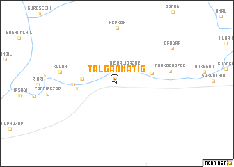 map of Talgan Matig