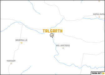 map of Talgarth