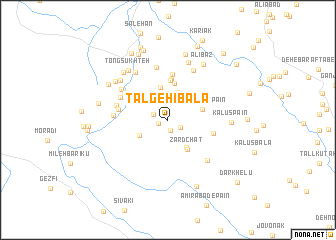 map of Talgehī Bālā