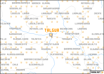 map of Talgua