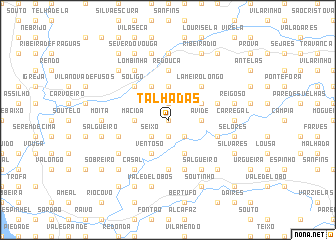 map of Talhadas