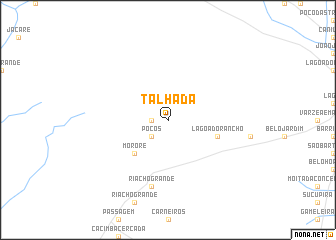 map of Talhada