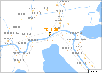 map of Ţalḩah