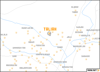 map of Ţalī‘ah