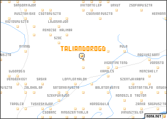 map of Taliándörögd