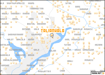 map of Taliānwāla