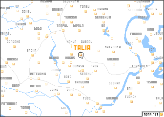 map of Talia