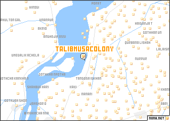 map of Tālib Mūsa Colony