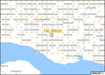 map of Tālibpur