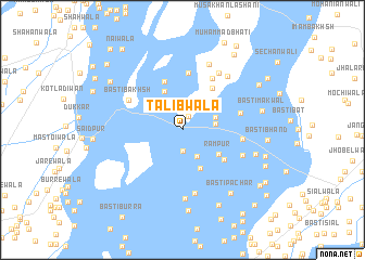 map of Tālibwāla