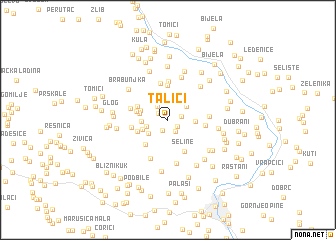 map of Talići